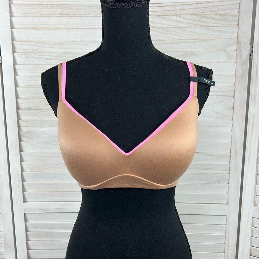 Aerie Sunnie Wireless Nude T-Shirt Bra 36D